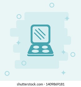 Makeup kitIcon. Simple icon, blue colored icon illustration. - Vector