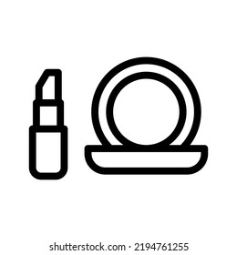 makeup line icon illustration vector graphic