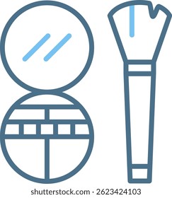 Makeup Line Two Colour Icon