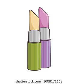 makeup lipstick isolated icon