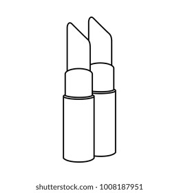 makeup lipstick isolated icon