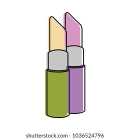makeup lipstick isolated icon