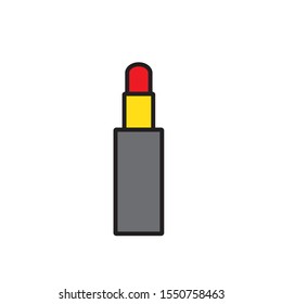 makeup lipstick simple icon vector