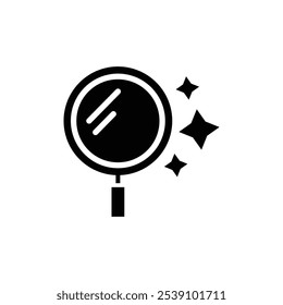 Makeup mirror icon logo sign set vector outline
