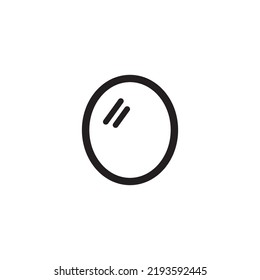 makeup mirror icon vector illustration symbol  design