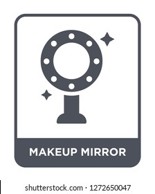 makeup mirror icon vector on white background, makeup mirror trendy filled icons from Beauty collection, makeup mirror simple element illustration