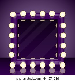 makeup mirror realistic vector background