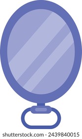 Makeup mirror. Shiny reflection beauty equipment icon