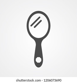 Makeup mirror vector icon sign symbol