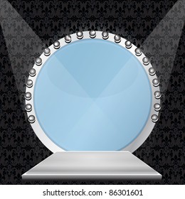 Makeup mirror  Vector illustration
