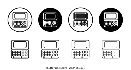 Makeup palette icon Collection of flat thin outline vector
