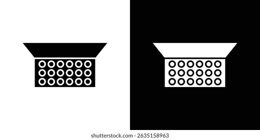 Makeup palette icon concept, vector illustration