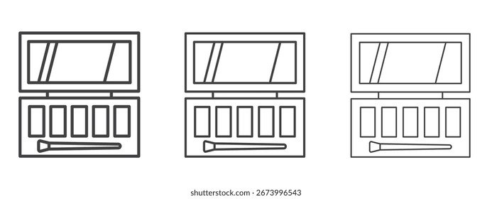Makeup palette icon design, suitable for web, infographics, interface and apps.