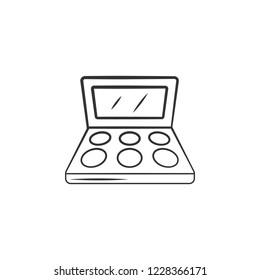 Makeup Palette icon. Element of woman makeup icon for mobile concept and web apps. Detailed Makeup Palette icon can be used for web and mobile
