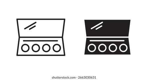 Makeup palette icon vector design element logo template