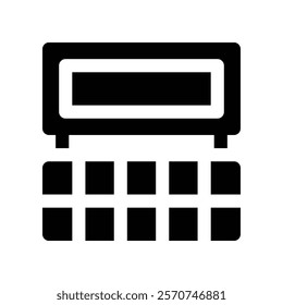 makeup palette icon. vector glyph icon for your website, mobile, presentation, and logo design.