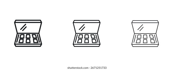 Makeup palette icon vector illustration eps. Vector outline illustrations