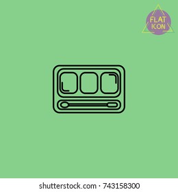 Make-up palette line icon
