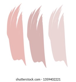 Makeup palette. Vector gentle background. Brush stroke. Design element for packaging, cards, textiles, posters, social networks and other uses.