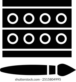 Makeup palette Vector Icon Design Illustration