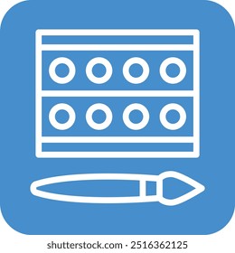Makeup palette Vector Icon Design Illustration