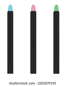 Makeup pencil liner. vector illustration
