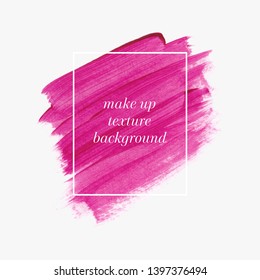 Makeup pink brush painted multilayer watercolor background vector. Perfect design for headline, logo and banner. 