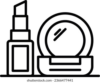 Icono de detalle perfecto para maquillaje de píxeles