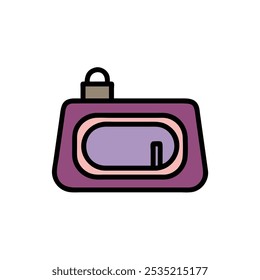 Ilustración vectorial de icono de bolsa de maquillaje
