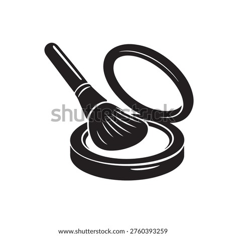 Makeup Powder Compact with Brush