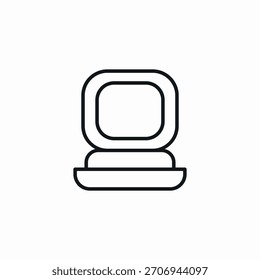 Vector de signo de icono de cosméticos en polvo de maquillaje
