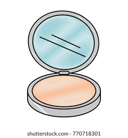 makeup powder isolated icon