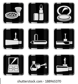 make-up products chrom icons