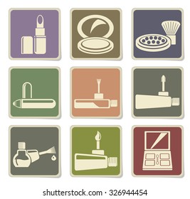 make-up products icons