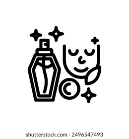 Makeup remover icon or logo design isolated sign symbol vector illustration. A collection of high quality black line style vector icons