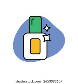 Makeup Remover Icon vector stock illustration