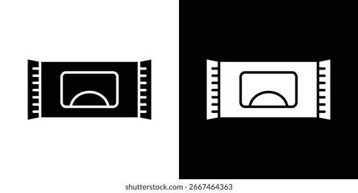 Makeup remover wipes icon symbol collection. Flat vector stock illustration.