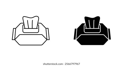 Makeup remover wipes icons pack for apps and web UI designs