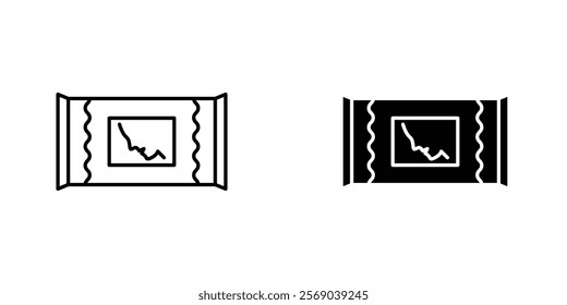 Makeup remover wipes icons vector graphic pack