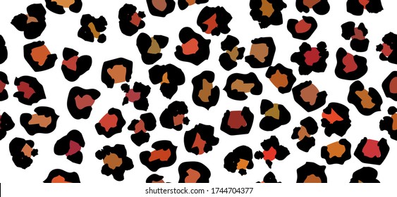 Makeup Seamless Panther Pattern Fun. Seamless Leopard Pattern Camouflage. Leopard Luxury Skin. Leo Gradient Vector Dog. Cosmetic Animal Spot. Make Cheetah Print. Leo Animal Paint. Jaguar Snake Fur.