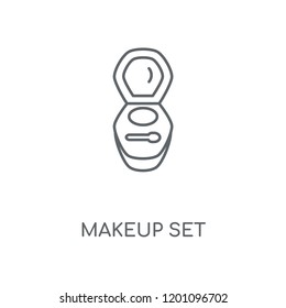 Makeup Set linear icon. Makeup Set concept stroke symbol design. Thin graphic elements vector illustration, outline pattern on a white background, eps 10.