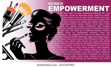 Makeup Silhouettes: Professional Vector Art Collection (Women Empowerment)