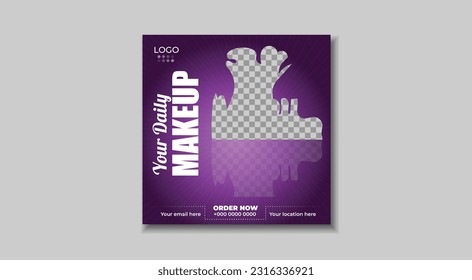 Makeup social media post design