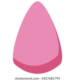 Esponja de maquillaje vector ilustración de dibujos animados aislado sobre un fondo blanco.