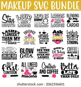 Makeup SVG Bundle.Makeup  T-shirt Design SVG Bundle.