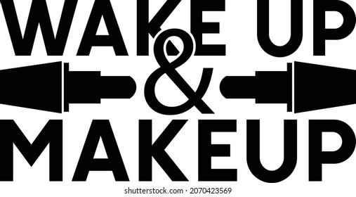 Diseño de maquillaje Svg, 
Diseño de camiseta de maquillaje