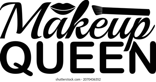 Diseño de maquillaje Svg, 
Diseño de camiseta de maquillaje