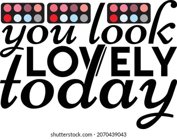 Diseño de maquillaje Svg, 
Diseño de camiseta de maquillaje