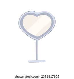 makeup table mirror cartoon. decor dressing, space home, room interior makeup table mirror sign. isolated symbol vector illustration