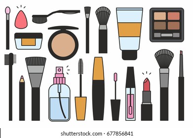 Makeup tools Icons